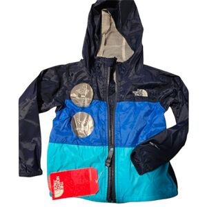 The North Face Todd Flurry Wind Jacket UPF 30 Water Repellant Black Blue Size 2T